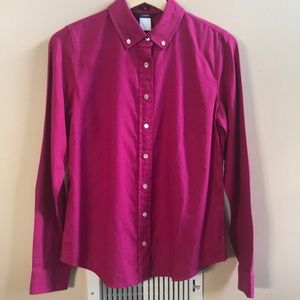 J. Crew Fuchsia Long Sleeve Button Down